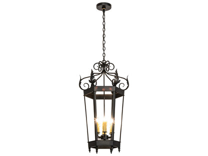 Meyda Regency 6-Light Traditional Steel Chandelier in Oxidized Steel