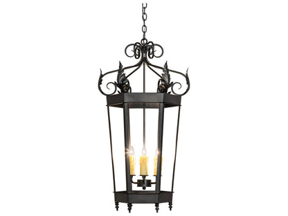 Meyda Regency 6-Light Traditional Steel Chandelier in Oxidized Steel