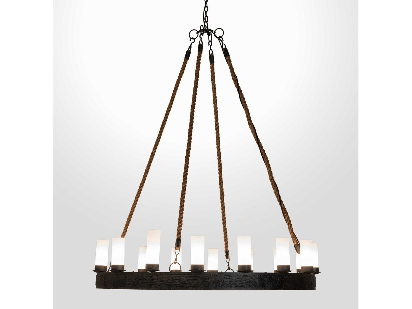 Meyda Costello 16-Light6-Light Brown Cylinder Chandelier