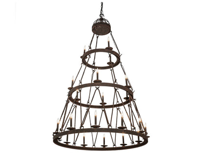 Meyda Lakeshore 21-Light Black Tiered Chandelier