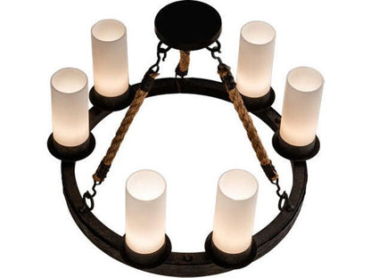 Meyda Costello 6-Light Coffee Bean Traditional Candelabra Chandelier