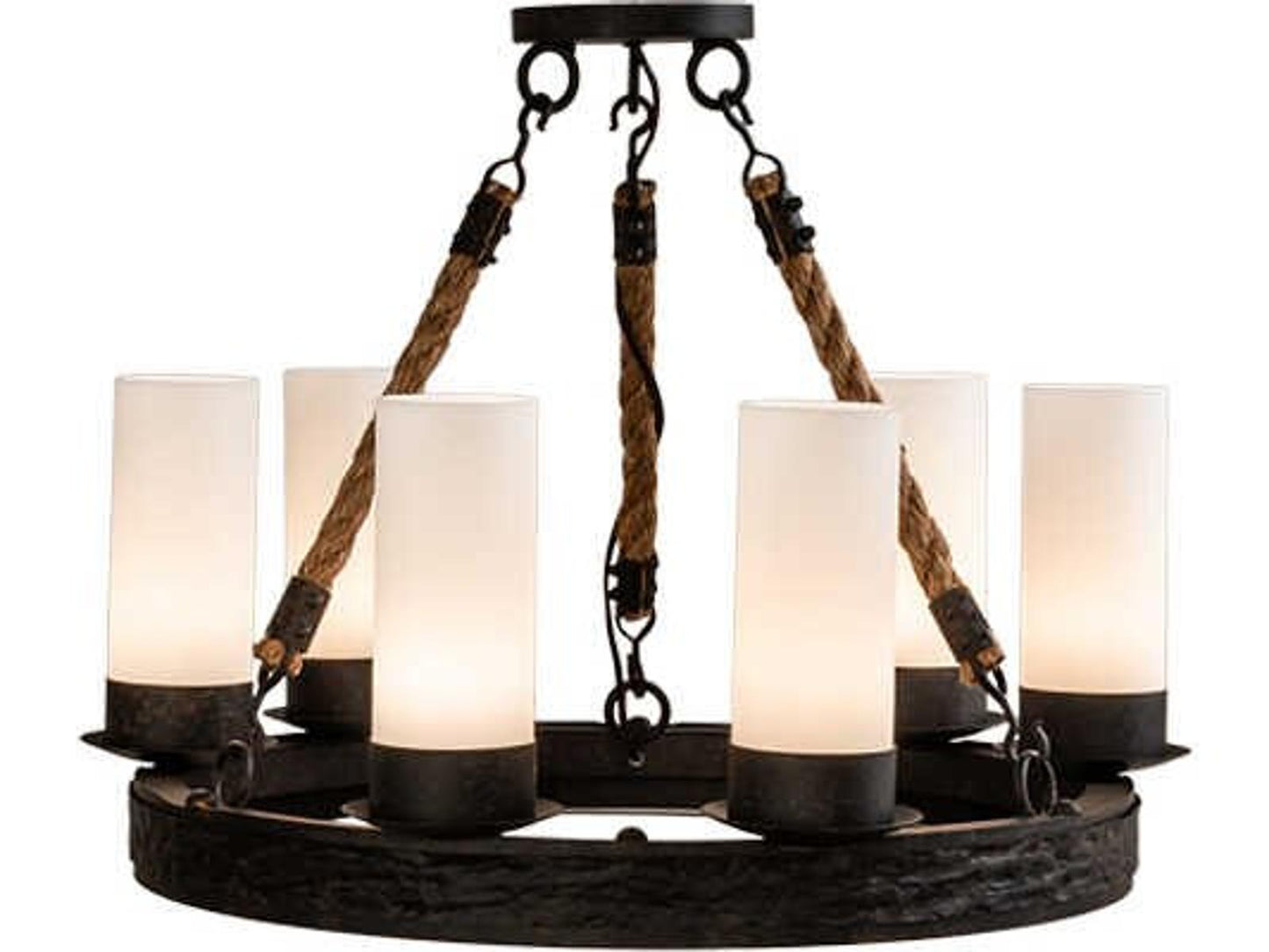 Meyda Costello 6-Light Coffee Bean Traditional Candelabra Chandelier