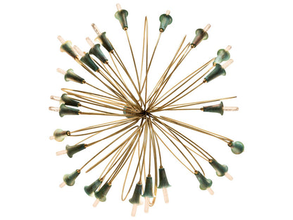 Meyda 24-Light Coyle Logan Abstract Chandelier in Brushed Brass