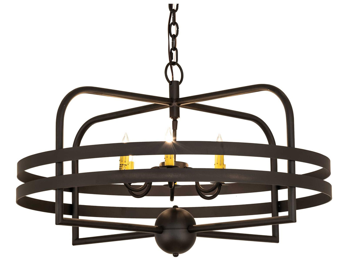 Meyda Aldari 6-Light Chandelier in Oil Rubbed Bronze Steel