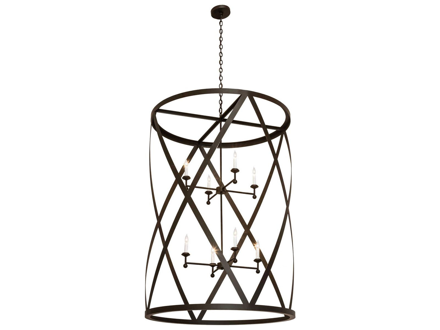 Meyda 8-Light Desmond Chandelier in Oil Rubbed Bronze