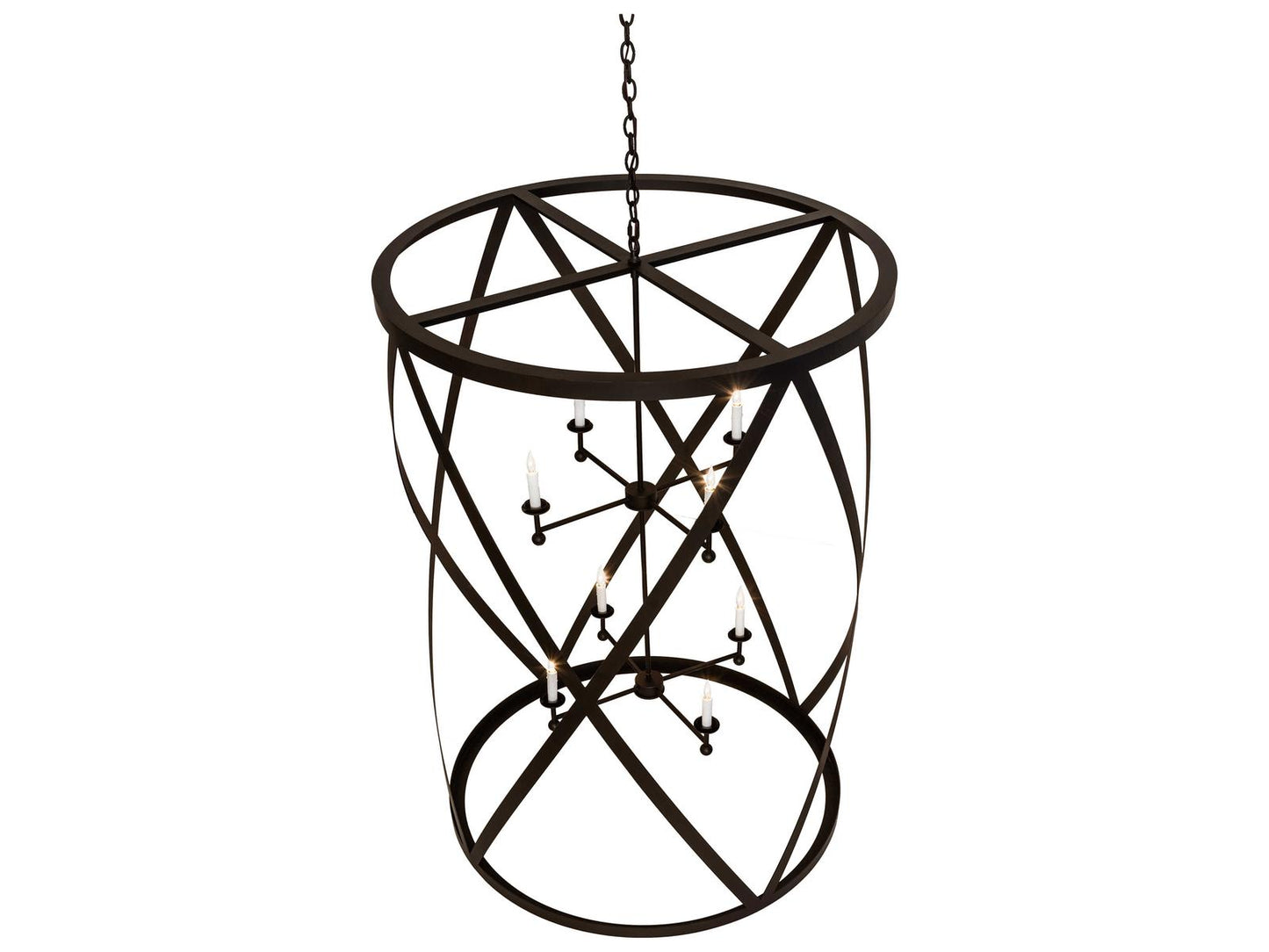 Meyda 8-Light Desmond Chandelier in Oil Rubbed Bronze