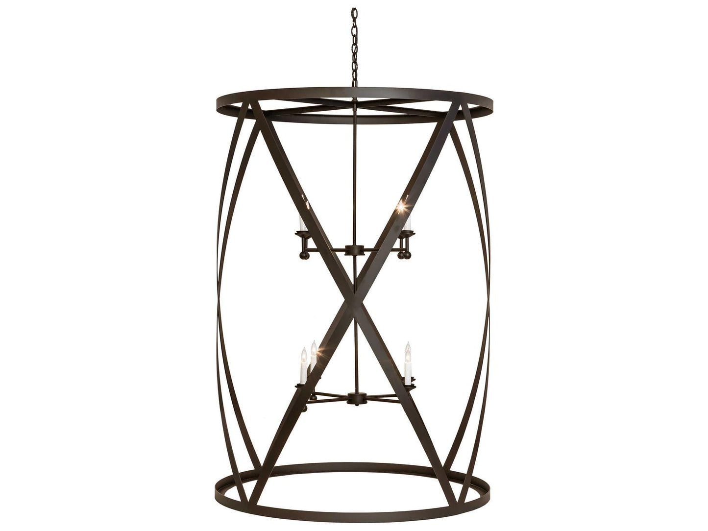 Meyda 8-Light Desmond Chandelier in Oil Rubbed Bronze