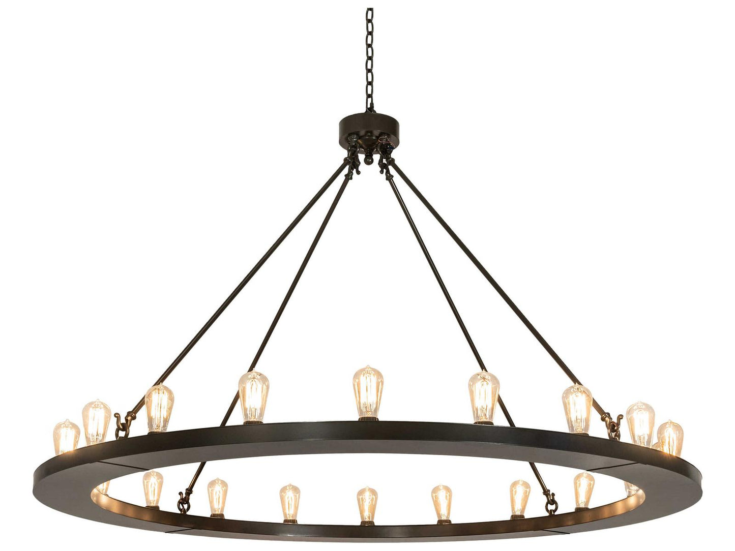 Meyda Tiffany Loxley 20-Light Chandelier in Timeless Bronze