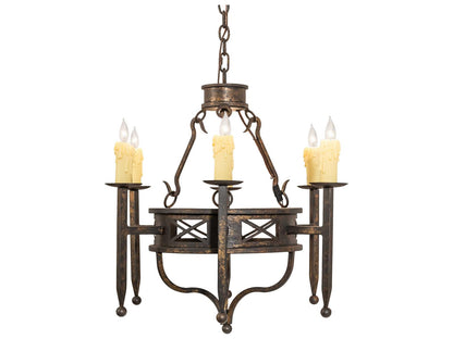 Meyda Jasmine 40-Light Candelabra Chandelier in Gothic Gold