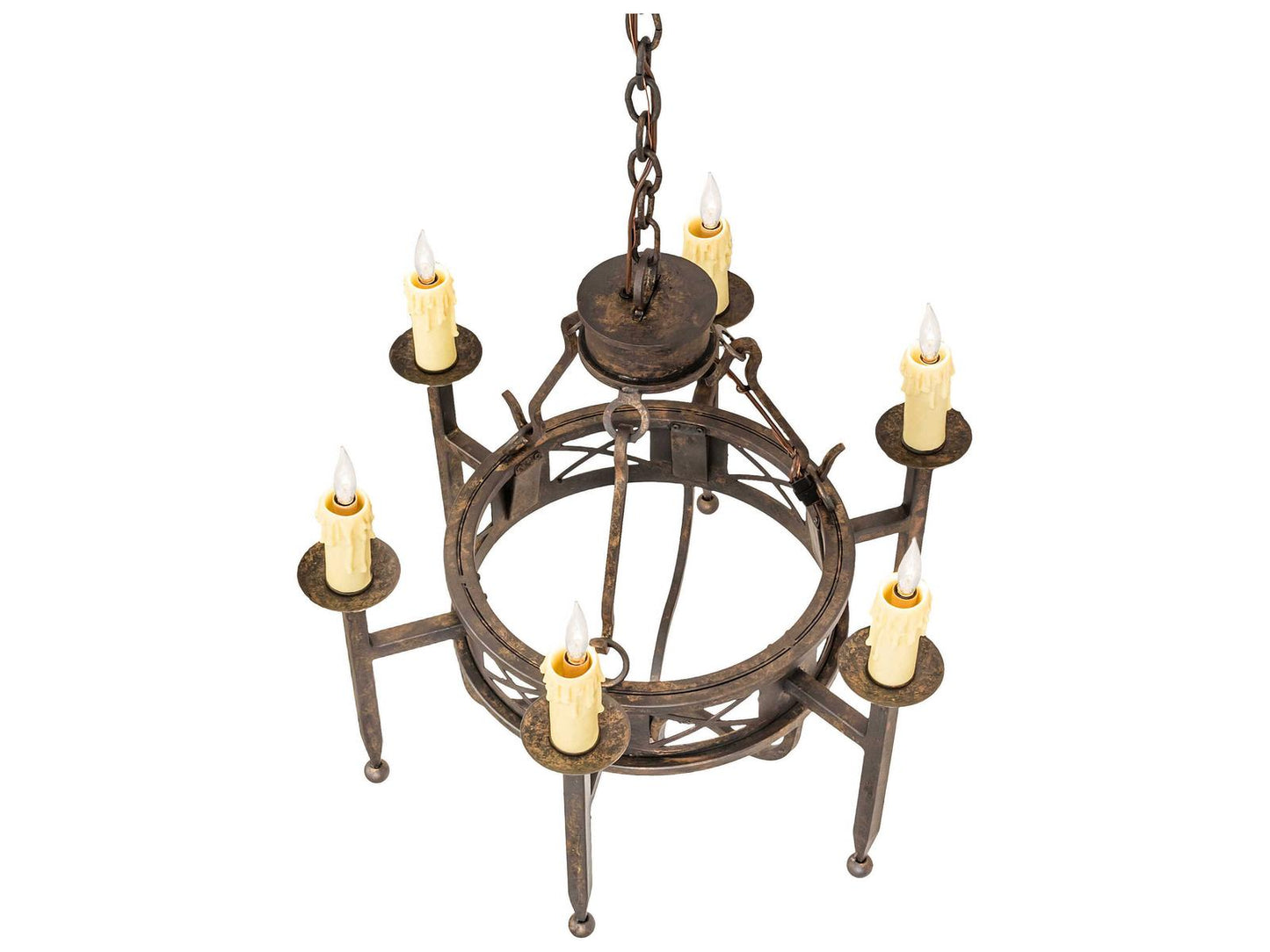 Meyda Jasmine 40-Light Candelabra Chandelier in Gothic Gold