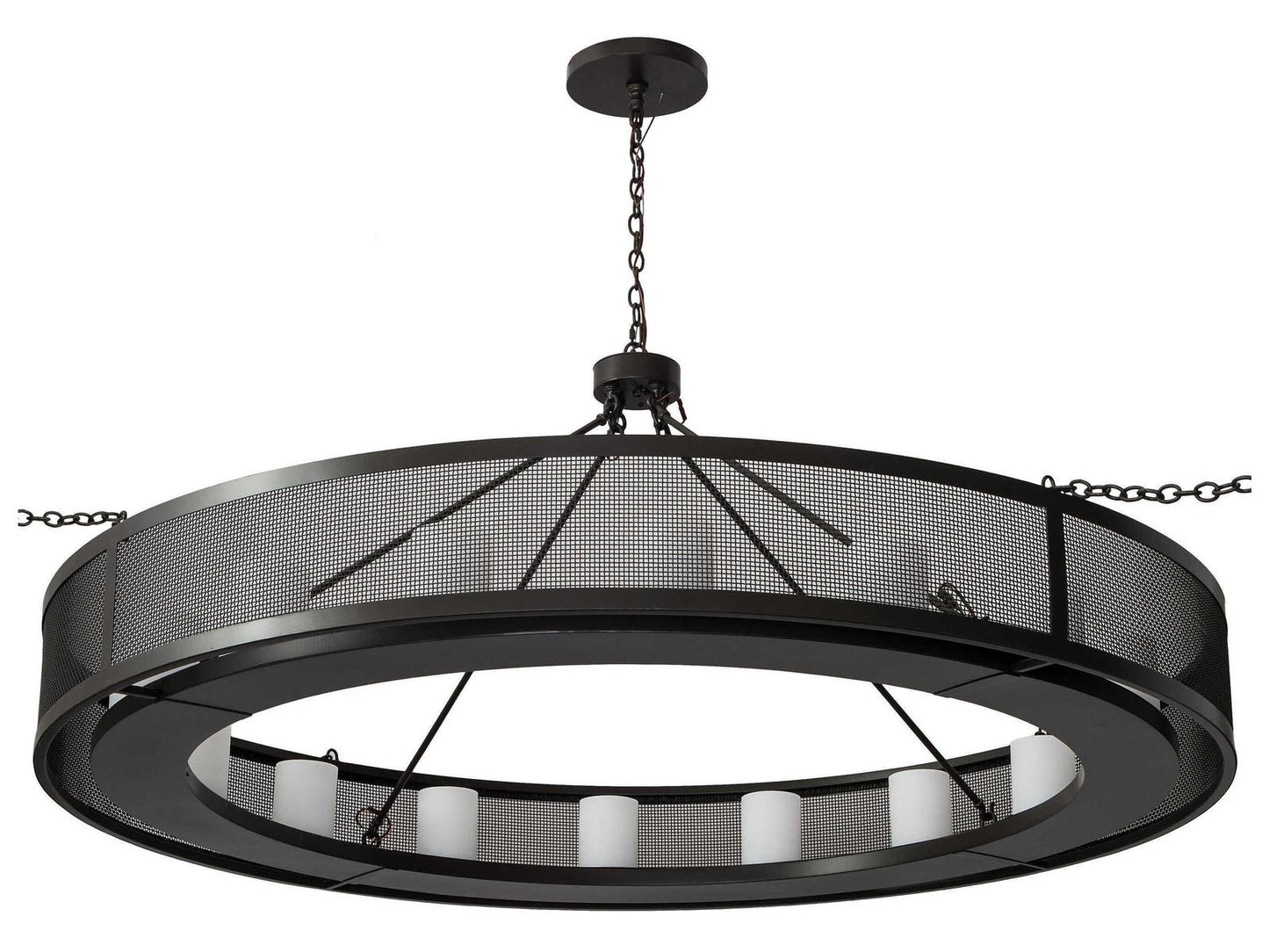 Meyda Loxley 16-Light Cylinder Chandelier in Timeless Bronze