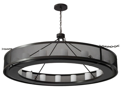 Meyda Loxley 16-Light Cylinder Chandelier in Timeless Bronze