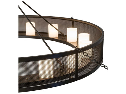 Meyda Loxley 16-Light Cylinder Chandelier in Timeless Bronze