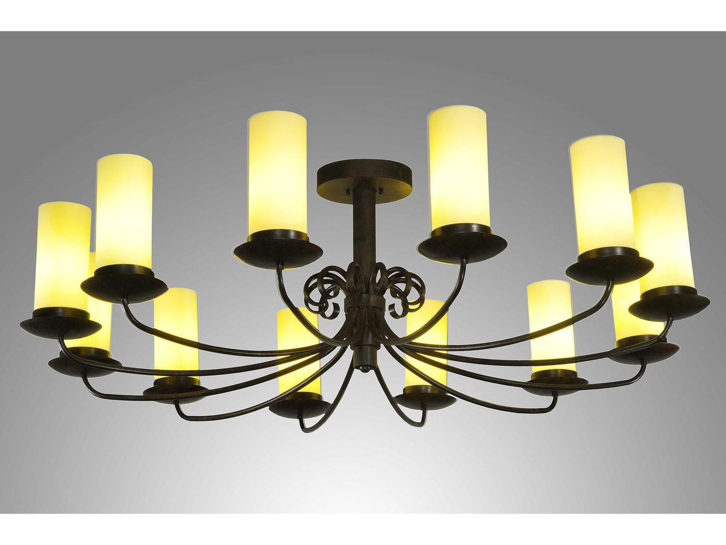 Meyda Atria 12-Light Cylinder Chandelier in Coffee Bean Finish