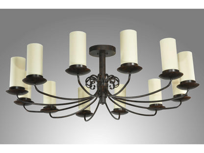 Meyda Atria 12-Light Cylinder Chandelier in Coffee Bean Finish