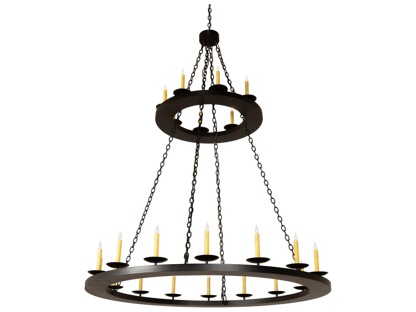 Meyda Loxley 24-Light Two Tier Chandelier in Black
