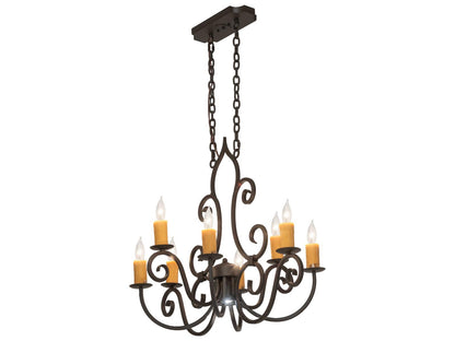Meyda Clifton 8 1-Light Oil Rubbed Bronze Candelabra Chandelier