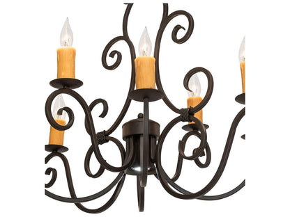 Meyda Clifton 8 1-Light Oil Rubbed Bronze Candelabra Chandelier