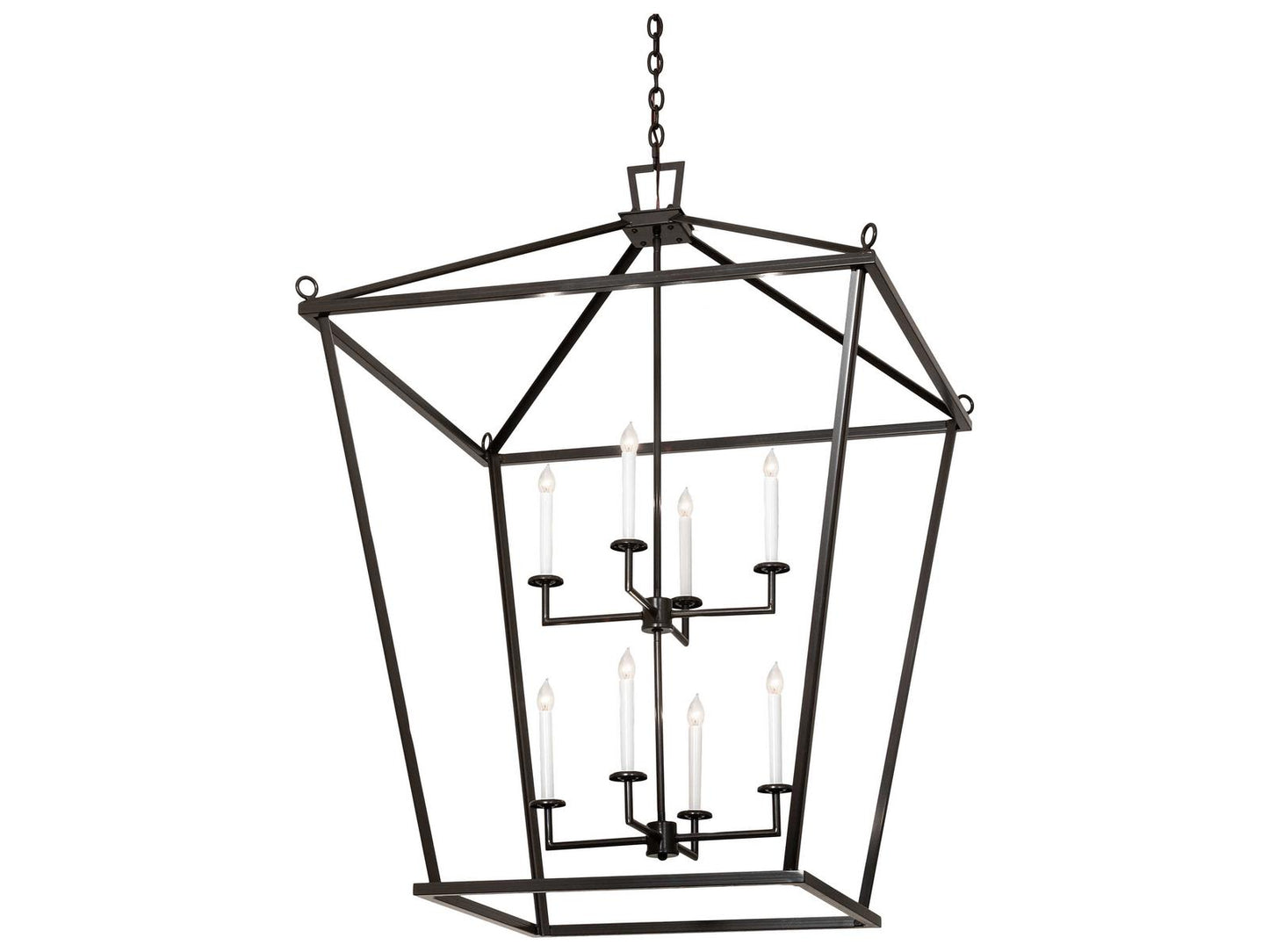 Meyda Kitzi 8-Light Timeless Bronze Candelabra Tiered Chandelier