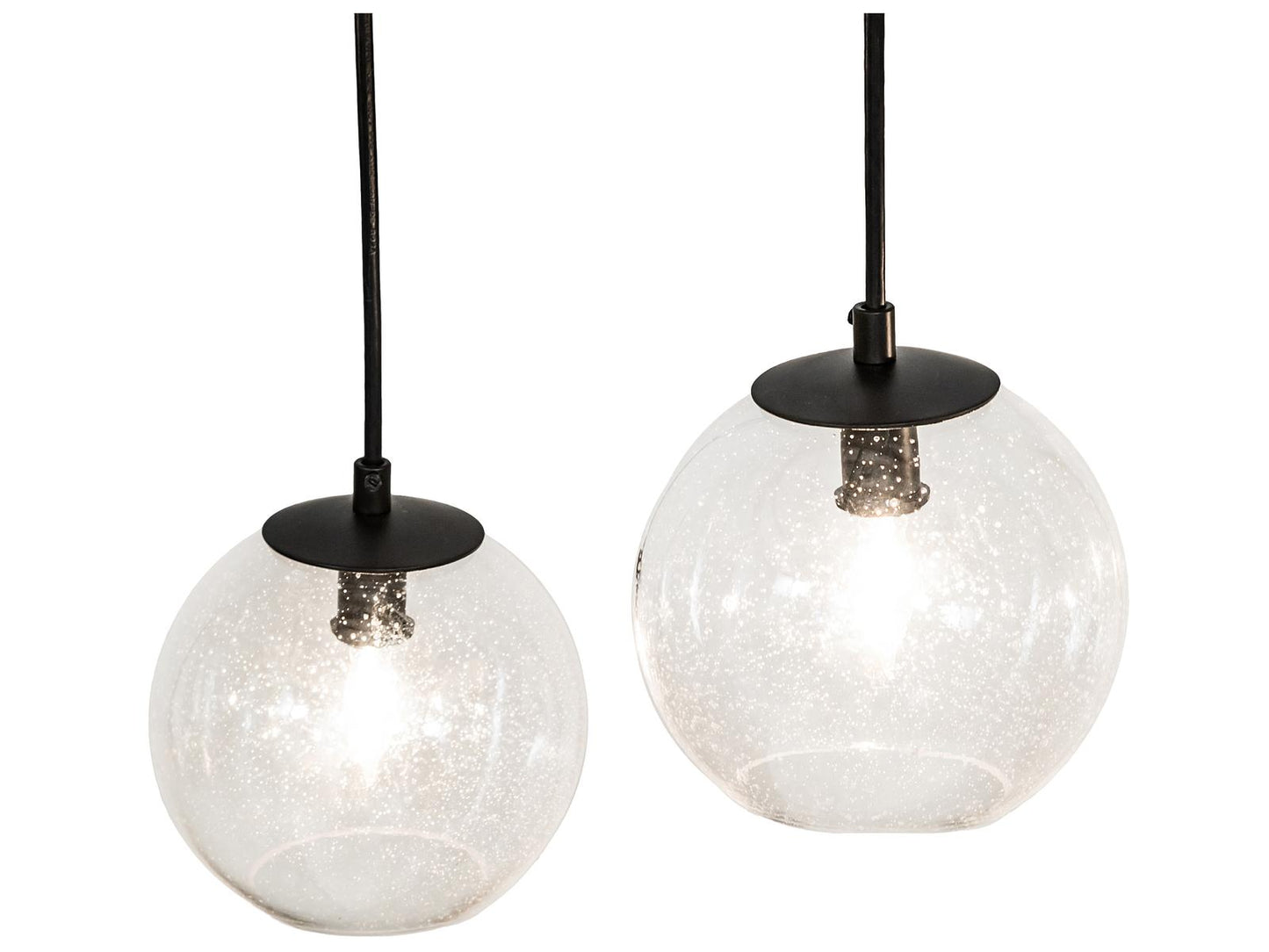 Meyda Bola 12-Light Cascading Tiered Chandelier with Solar Black Finish