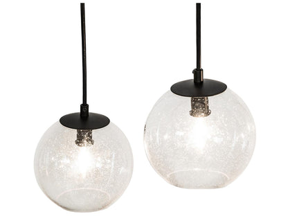 Meyda Bola 12-Light Cascading Tiered Chandelier with Solar Black Finish