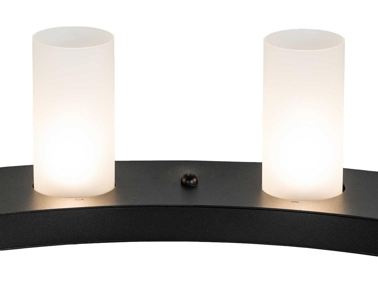 Meyda Loxley 16-Light Textured Black Glass Cylinder Chandelier