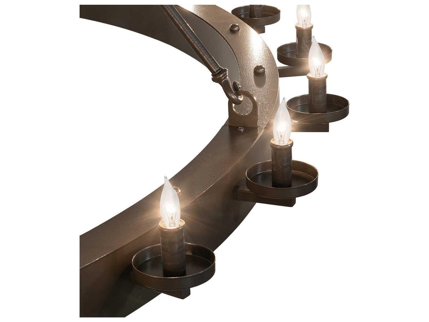 Meyda Loxley 36-Light Two-Tier Chandelier in Timeless Bronze Vein
