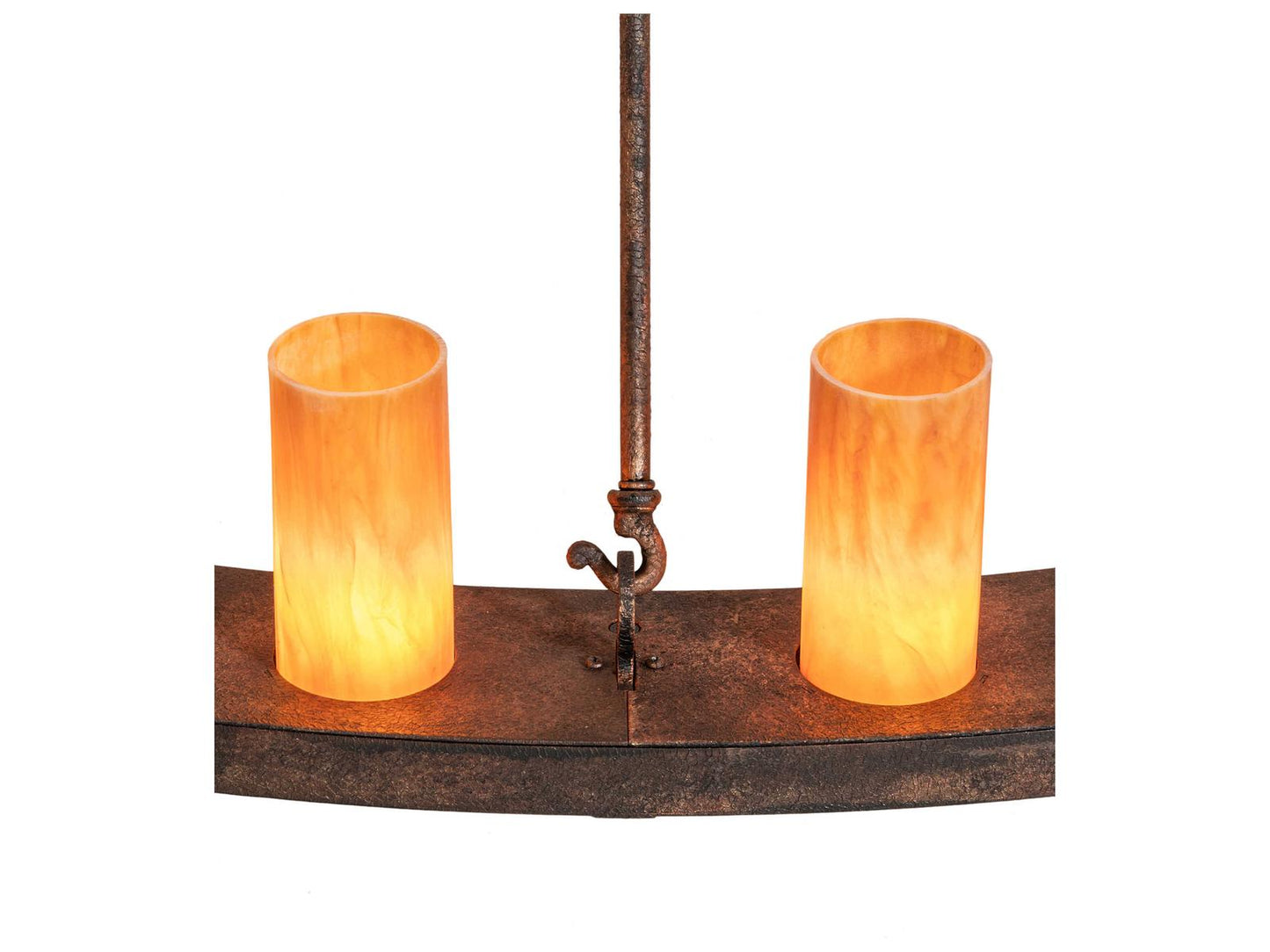 Meyda Loxley 36-Light Baroque Bronze Tiered Chandelier with Ambra Siena Idalight Cylinders