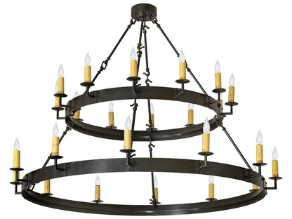Meyda Suffolk 24-Light Oil Rubbed Bronze Candelabra Tiered Chandelier