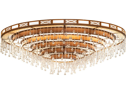 Meyda Axiom 36-Light Six-Tier Chandelier in Bronze Metallic