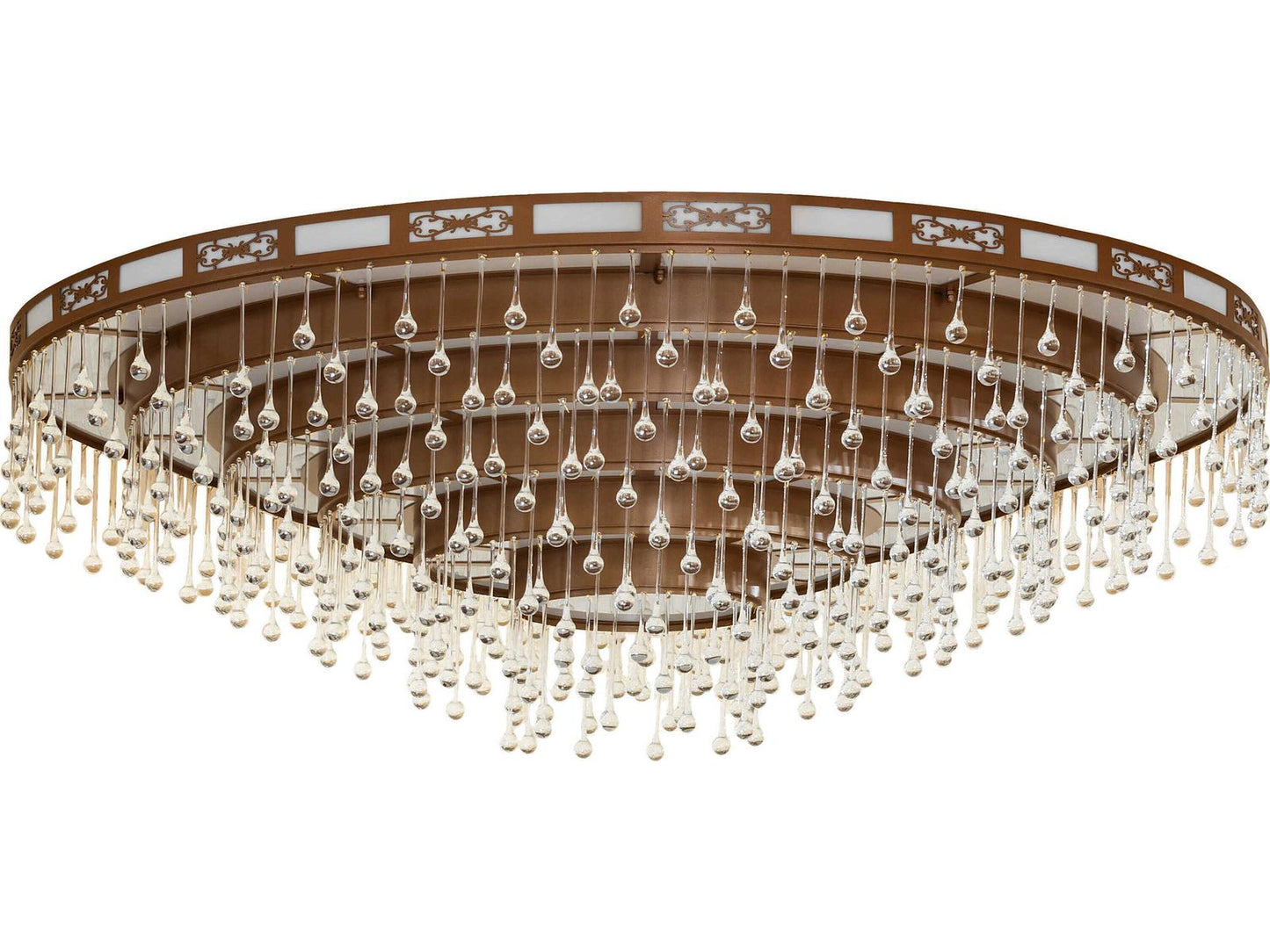 Meyda Axiom 36-Light Six-Tier Chandelier in Bronze Metallic