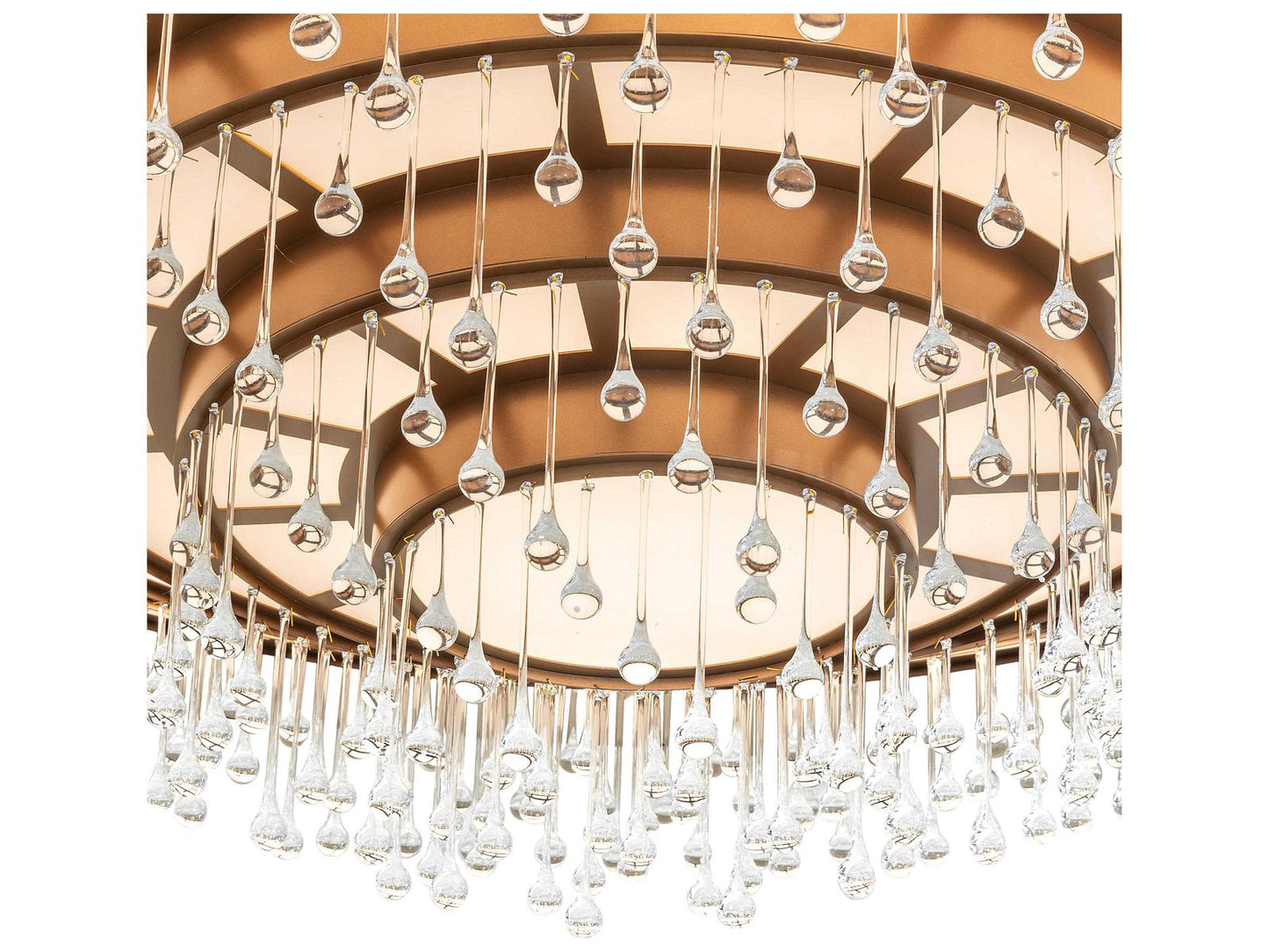 Meyda Axiom 36-Light Six-Tier Chandelier in Bronze Metallic