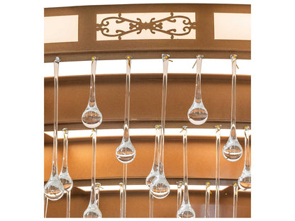 Meyda Axiom 36-Light Six-Tier Chandelier in Bronze Metallic