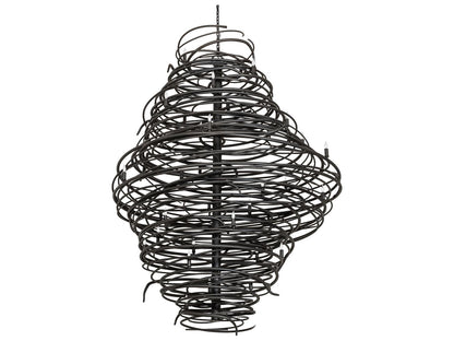 Meyda Cyclone 36-Light Black Chandelier with Hand-Forged Steel Accents