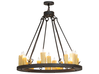 Meyda Deina 24-Light Chestnut Brown Candelabra Chandelier