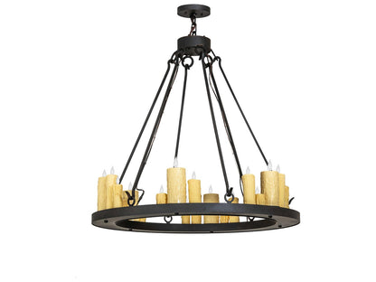 Meyda Deina 24-Light Chestnut Brown Candelabra Chandelier