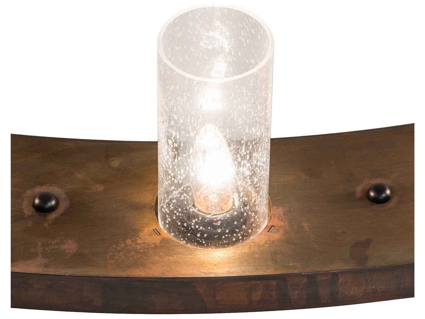 Meyda 24-Light Loxley Cylinder Chandelier in Blackened Steel