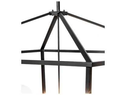 Meyda 18-Light Kitzi Tiered Chandelier in Textured Black