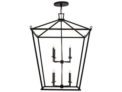 Meyda Kitzi 8-Light Textured Black Candelabra Tiered Chandelier