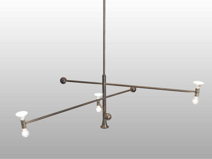 Meyda Alva 3-Light 1-Light Antique Copper Chandelier