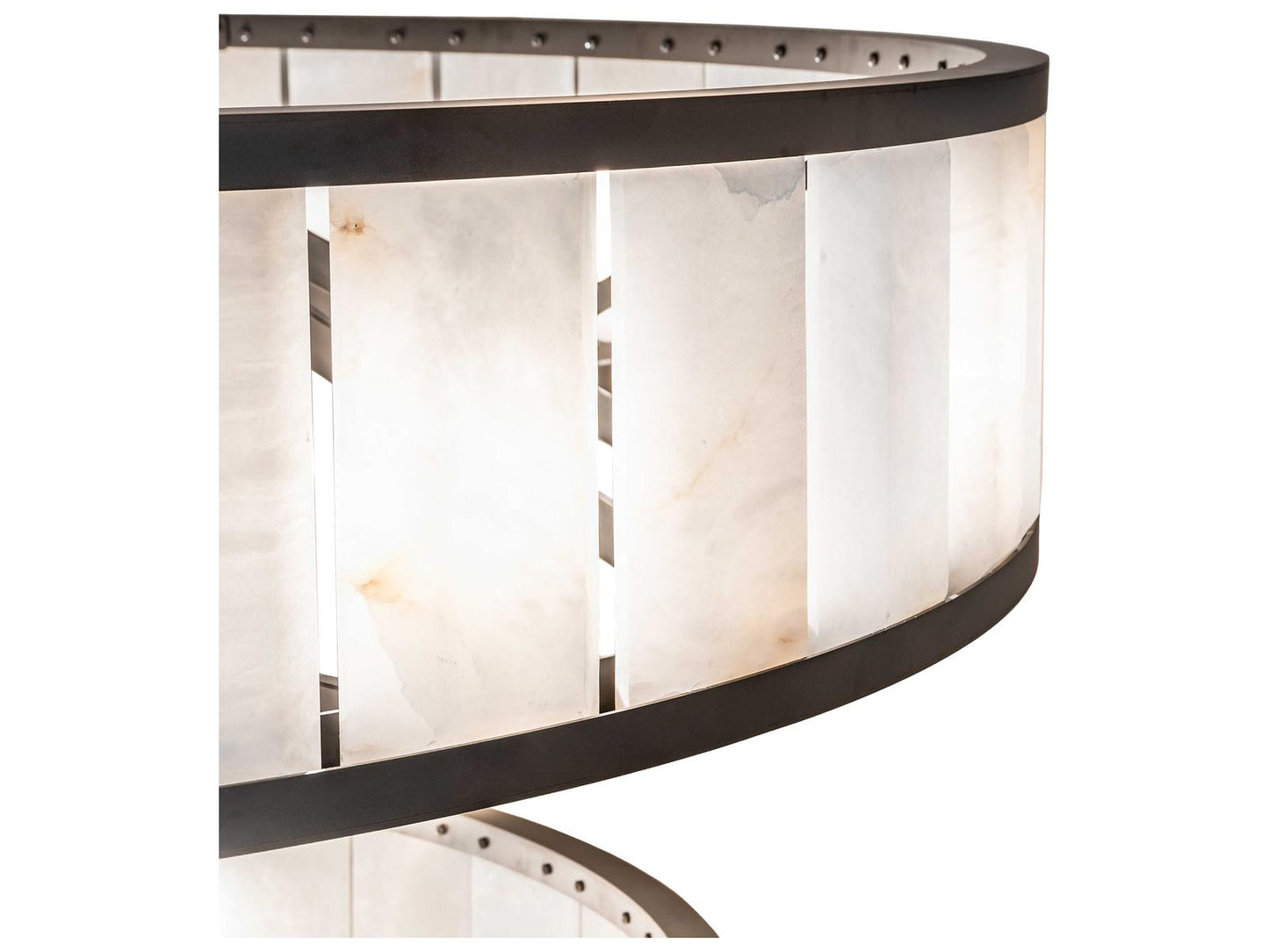 Meyda Hokaiseki 18-Light Chandelier in Oil Rubbed Bronze with Calcite Stone
