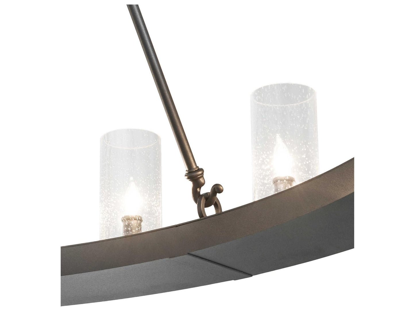 Meyda 20-Light Loxley Cylinder Chandelier in Charred Iron Gray