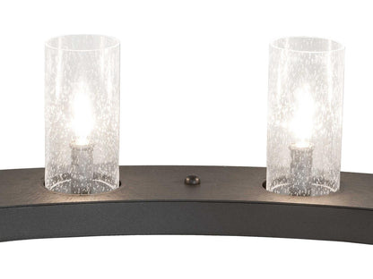 Meyda 20-Light Loxley Cylinder Chandelier in Charred Iron Gray