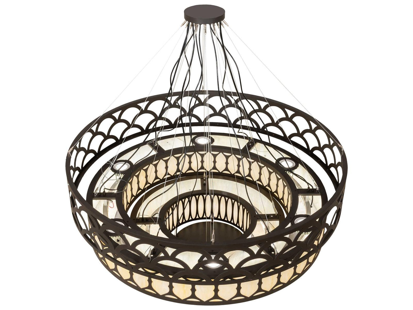 Meyda Lorea LED Chandelier with Oil Rubbed Bronze Finish