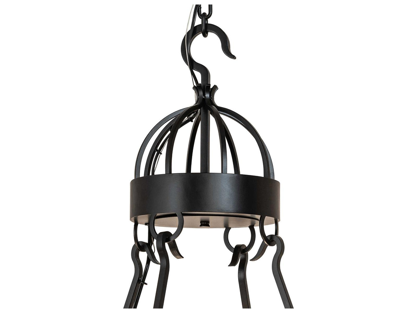 Meyda Lakeshore 12-Light Chandelier in Solar Black