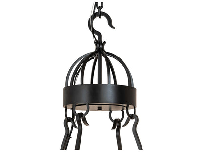Meyda Lakeshore 12-Light Chandelier in Solar Black