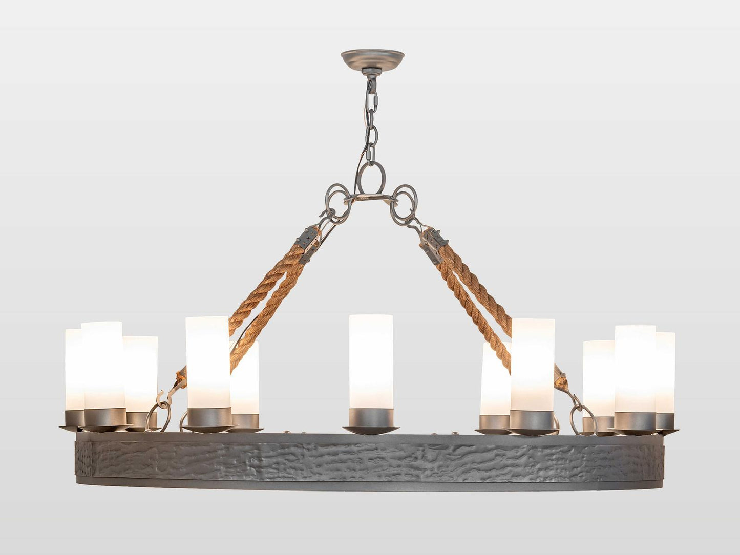 Meyda Costello 12-Light Chandelier in Blackened Pewter with Statuario Idalight