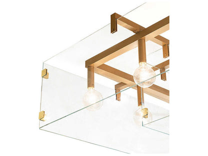 Meyda 16-Light Hatley Chandelier with Clear Glass and Honey Bucket Finish