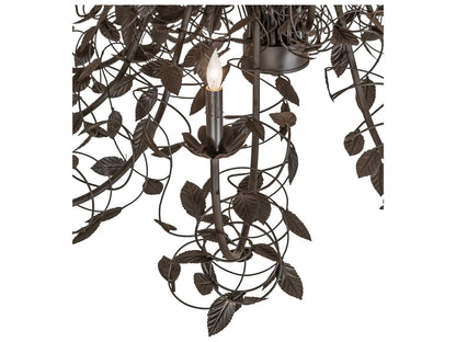 Meyda Pear Leaf 15-Light Chandelier in Oil Rubbed Bronze