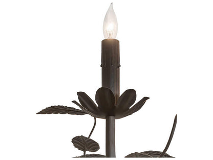Meyda Pear Leaf 15-Light Chandelier in Oil Rubbed Bronze